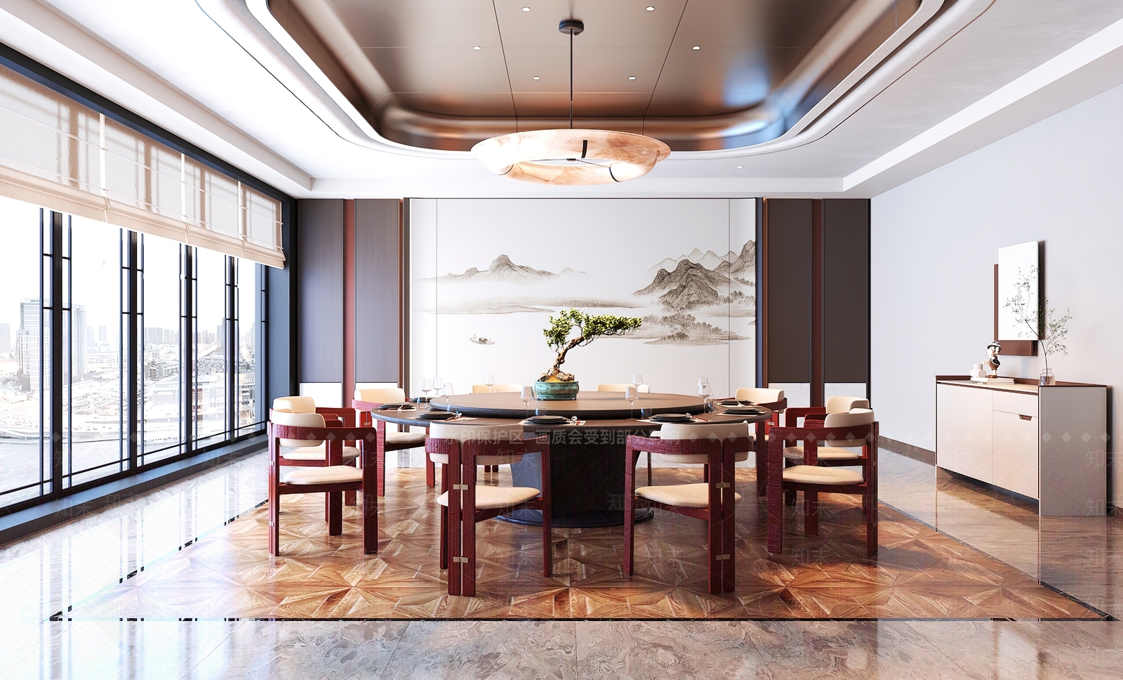 复古包厢3D模型下载【ID:1198246850】