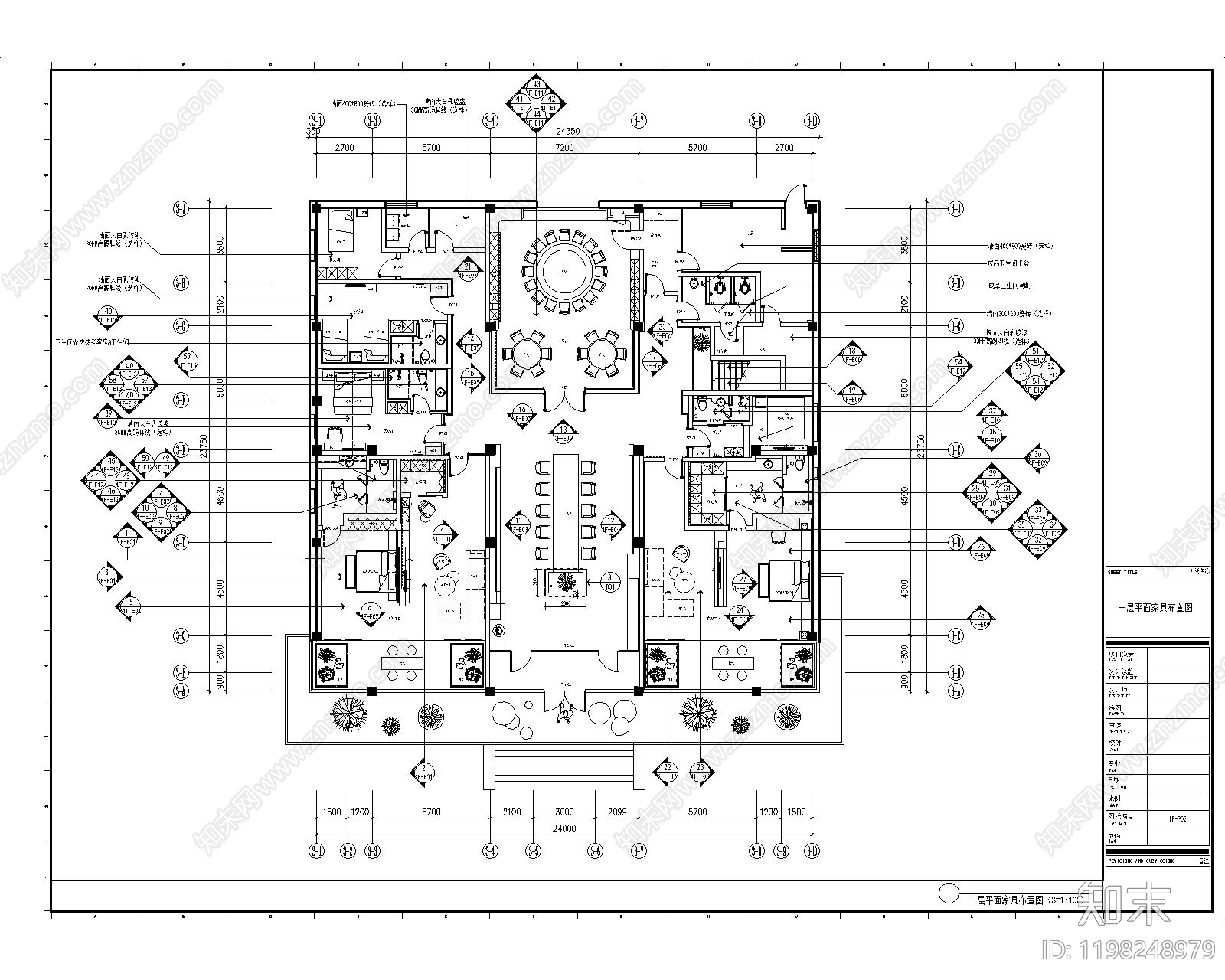 现代会所cad施工图下载【ID:1198248979】