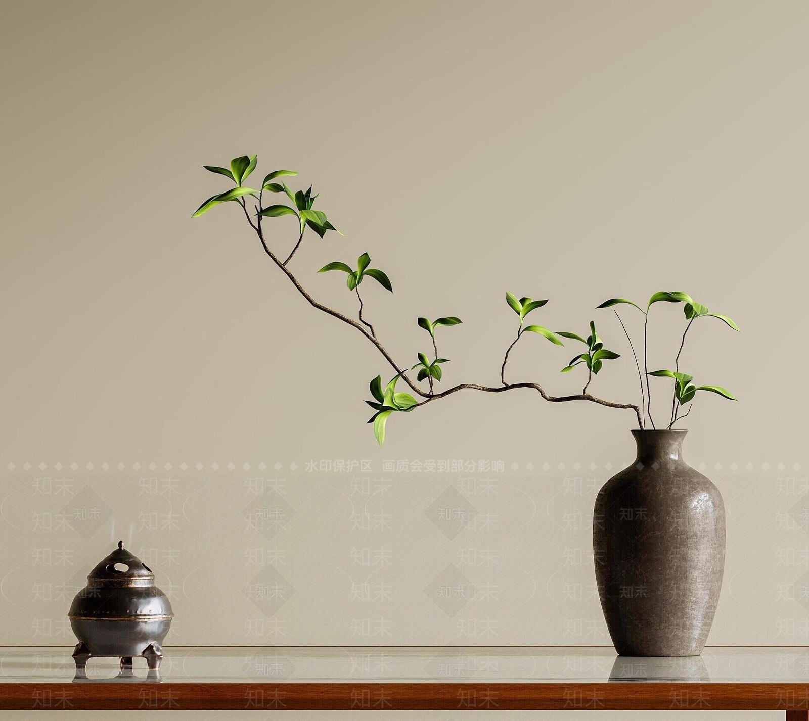 新中式中式摆件组合3D模型下载【ID:1198249451】