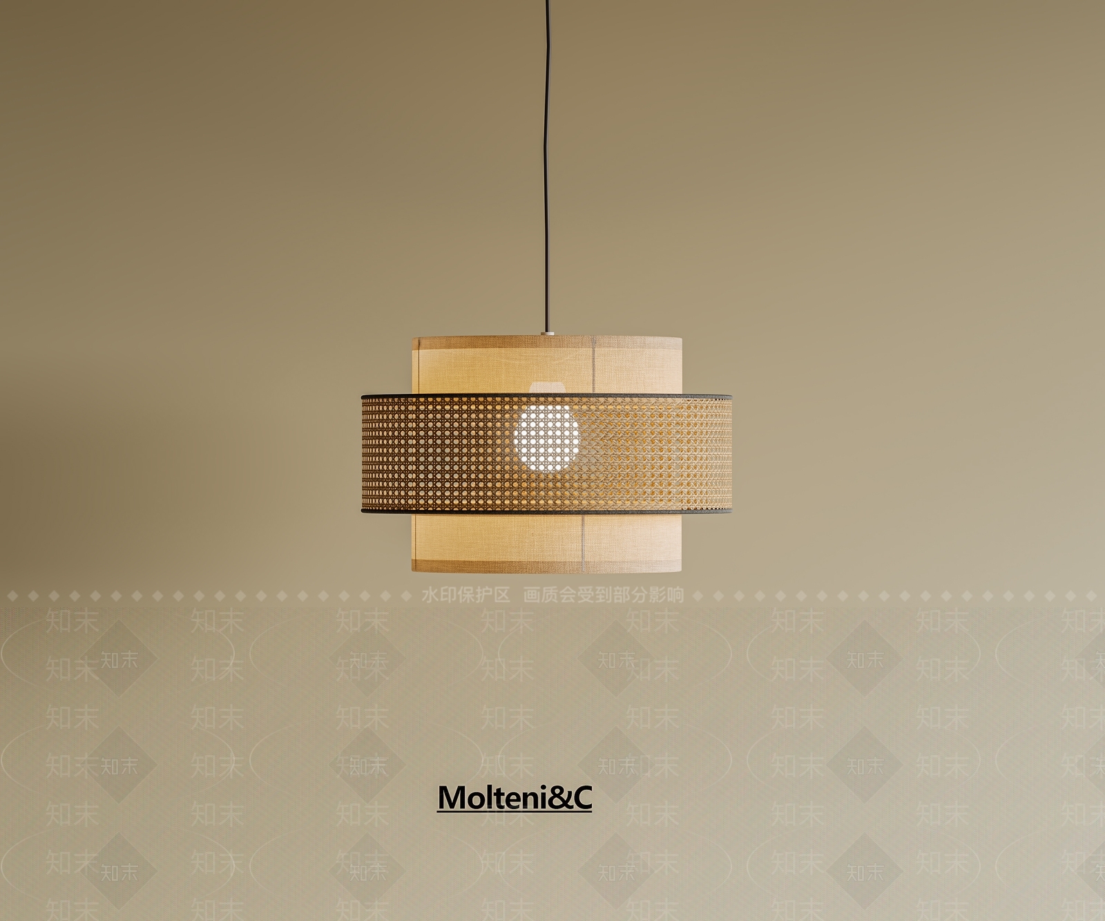 新中式中古吊灯3D模型下载【ID:1198250489】