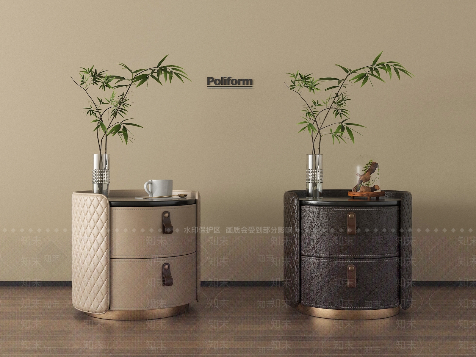 现代床头柜SU模型下载【ID:1198250827】
