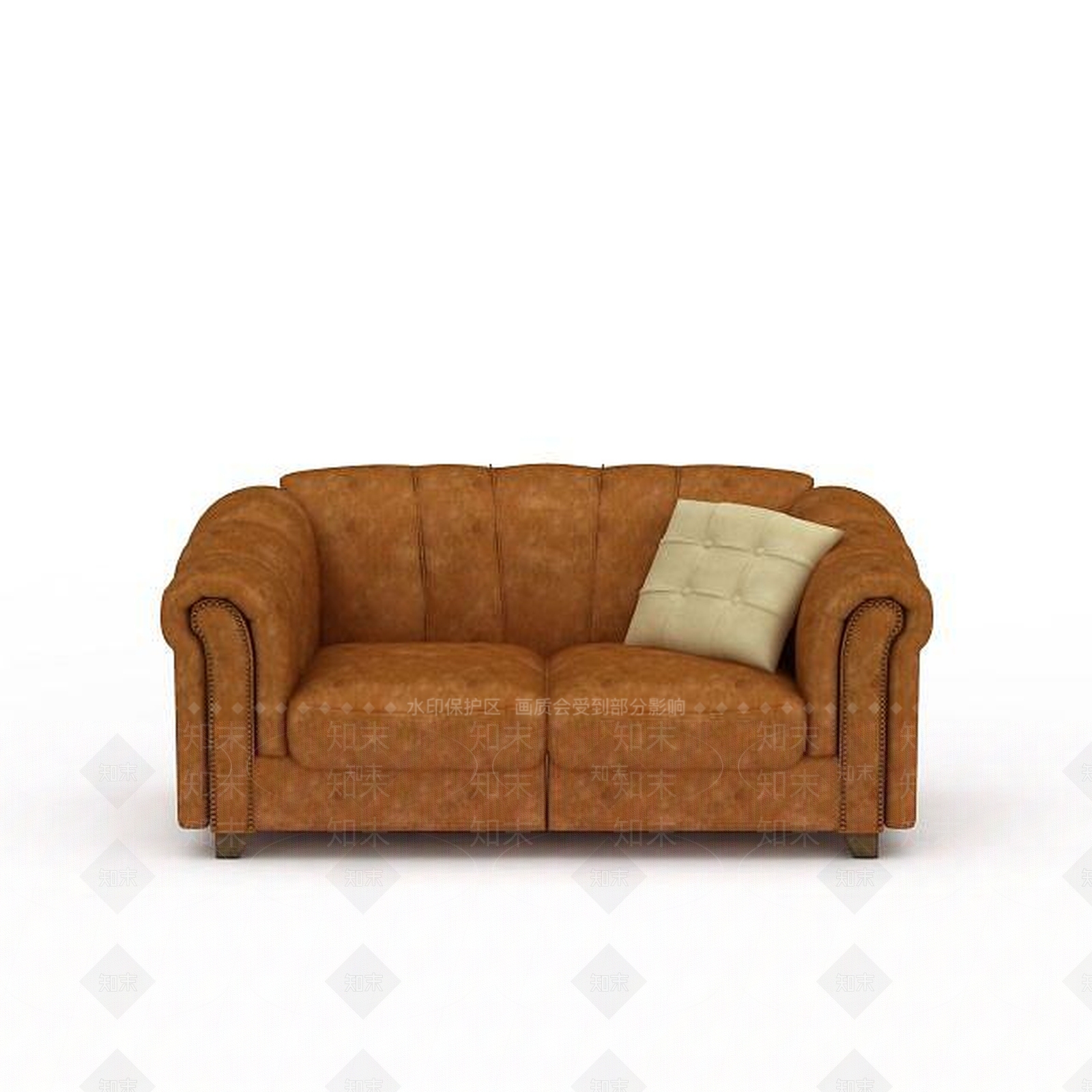 现代双人沙发3D模型下载【ID:1198252492】