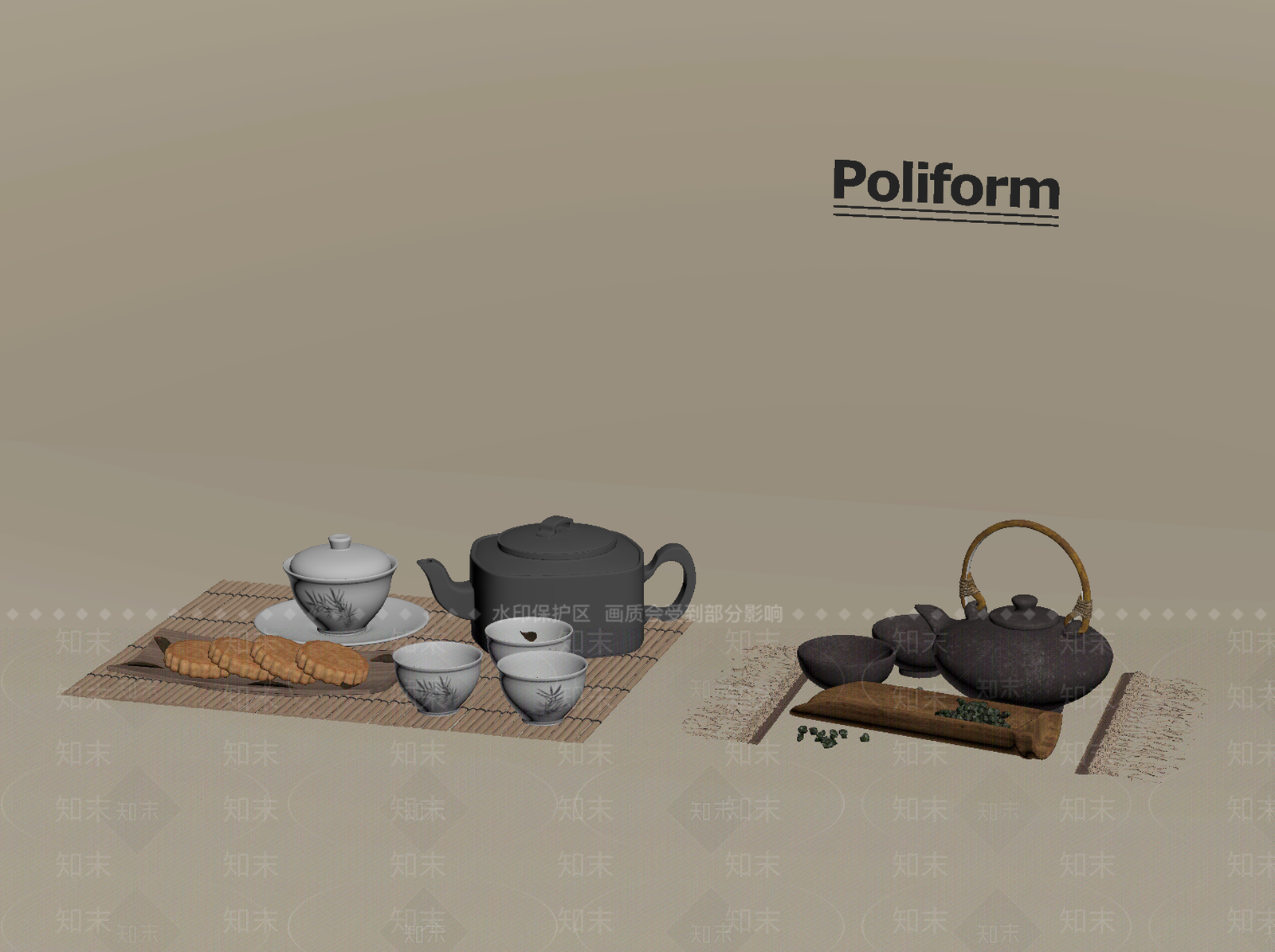 茶具SU模型下载【ID:1198253193】