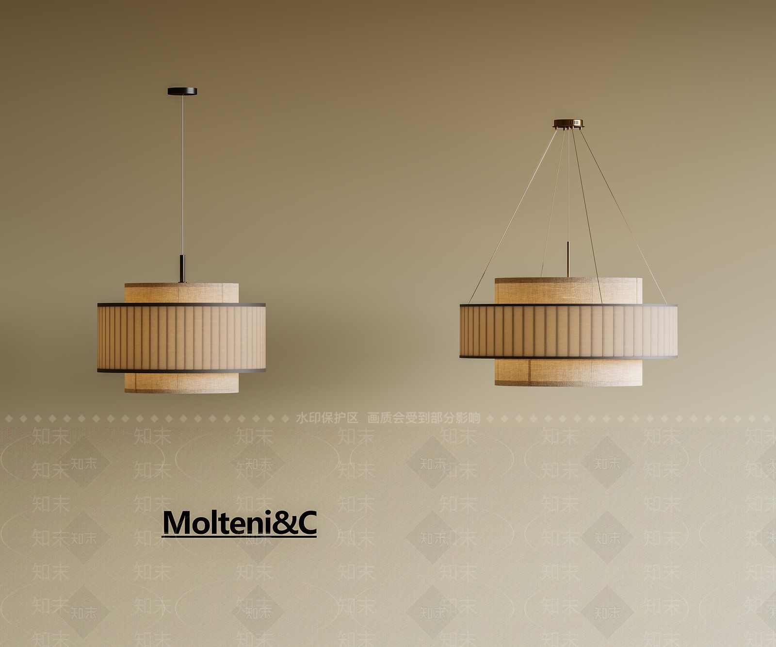 新中式中古吊灯3D模型下载【ID:1198254521】