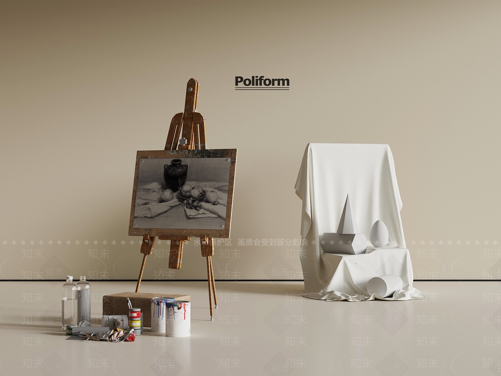 画具SU模型下载【ID:1198254300】