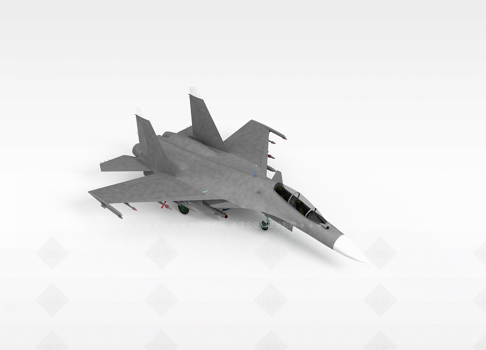 现代飞机3D模型下载【ID:1199758755】