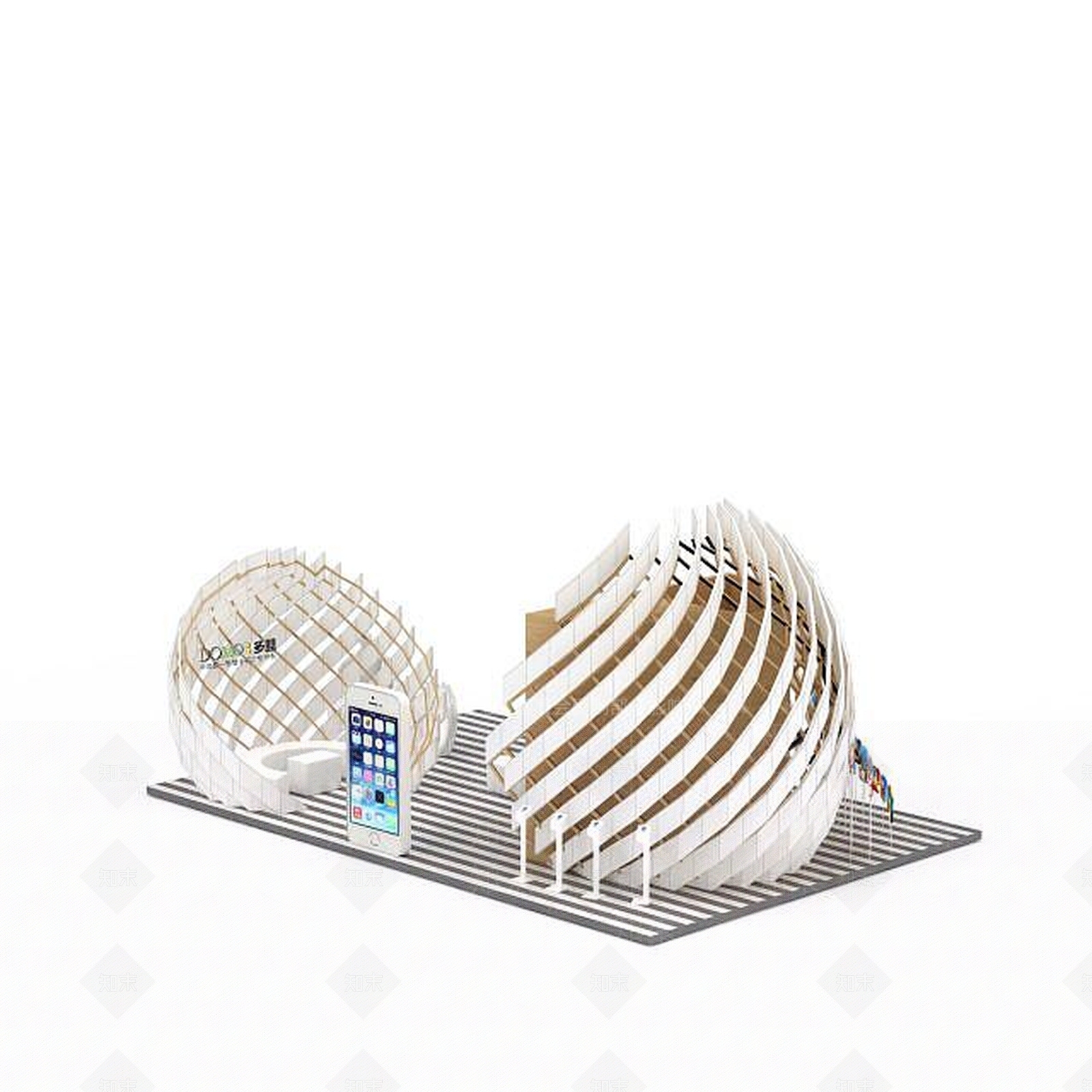 现代妆台妆凳3D模型下载【ID:1198254896】