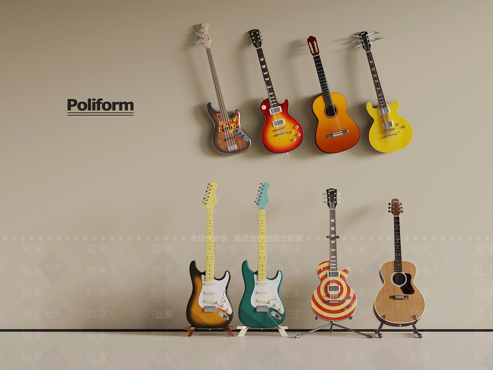 乐器3D模型下载【ID:1198255686】