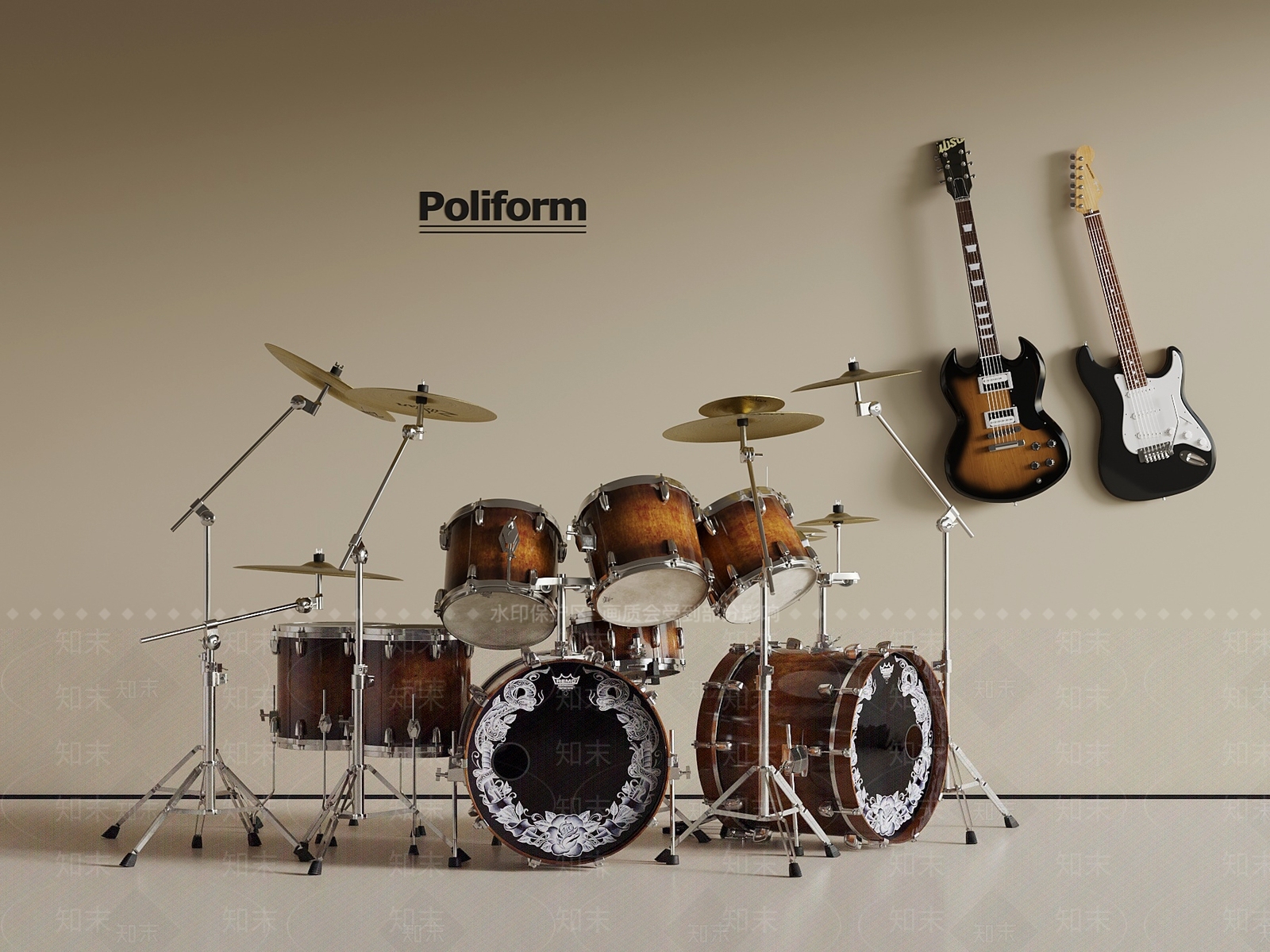 乐器3D模型下载【ID:1198255958】