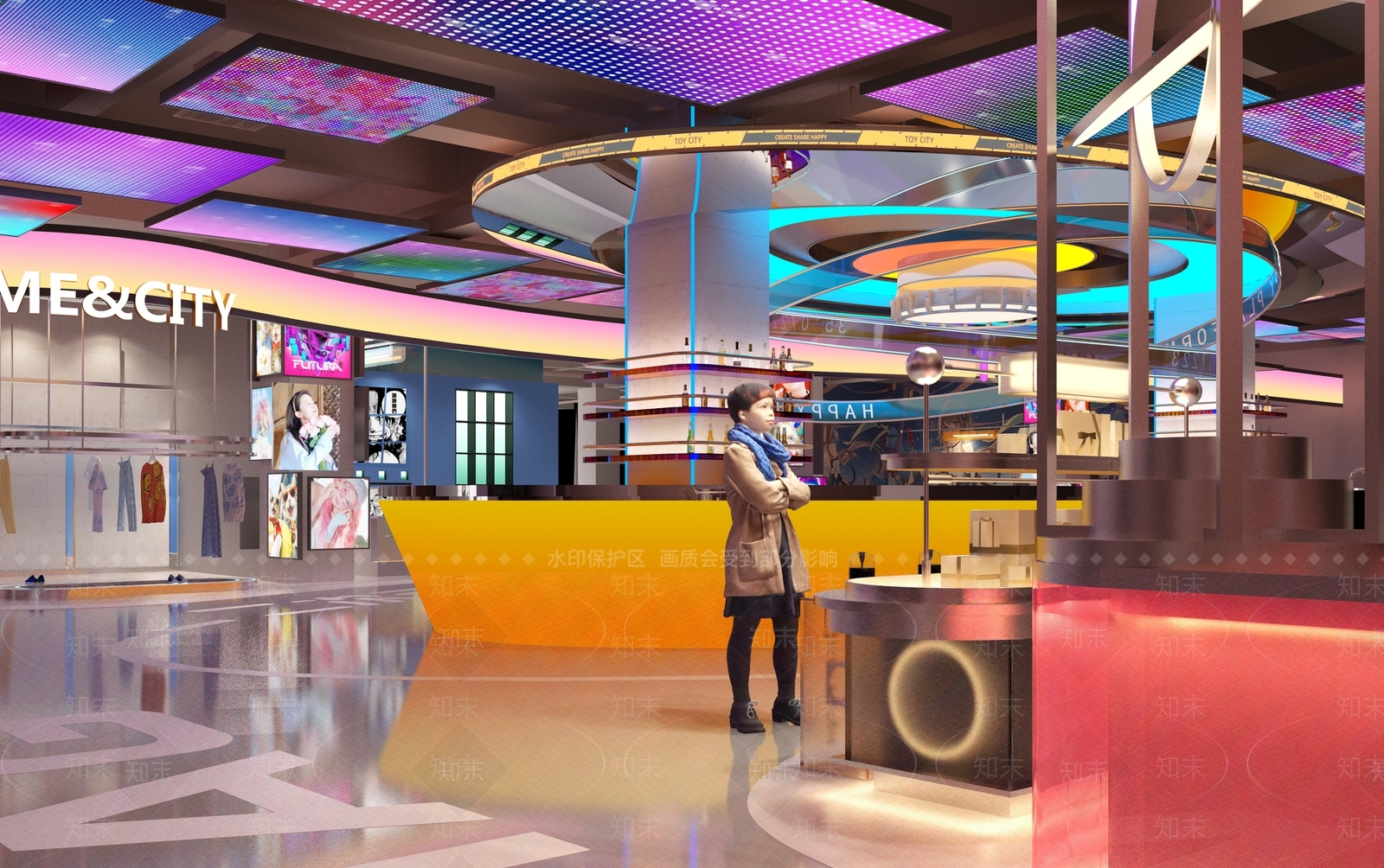 现代工业商场3D模型下载【ID:1198262381】