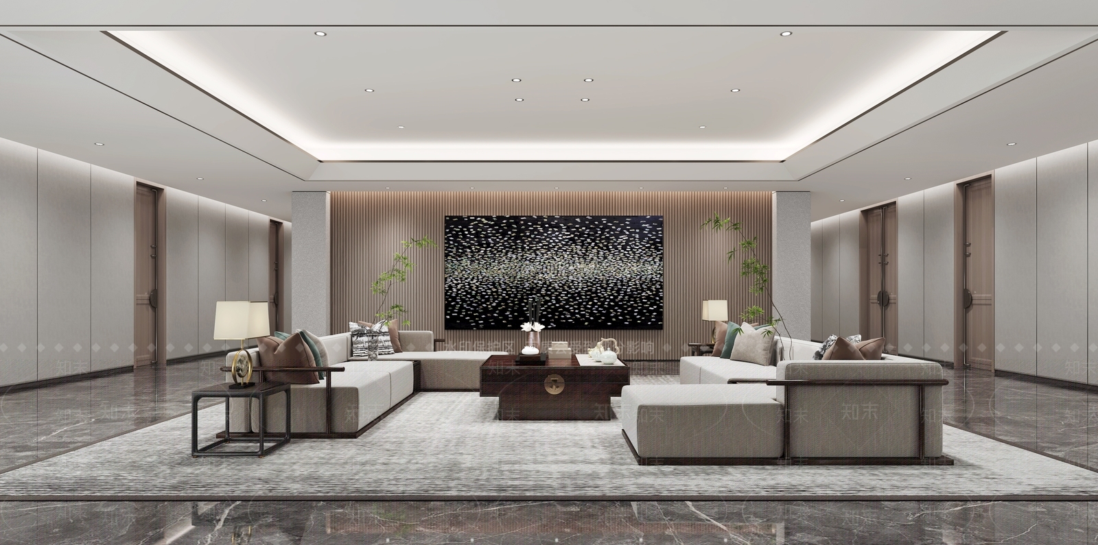 新中式禅意民宿3D模型下载【ID:1198269478】