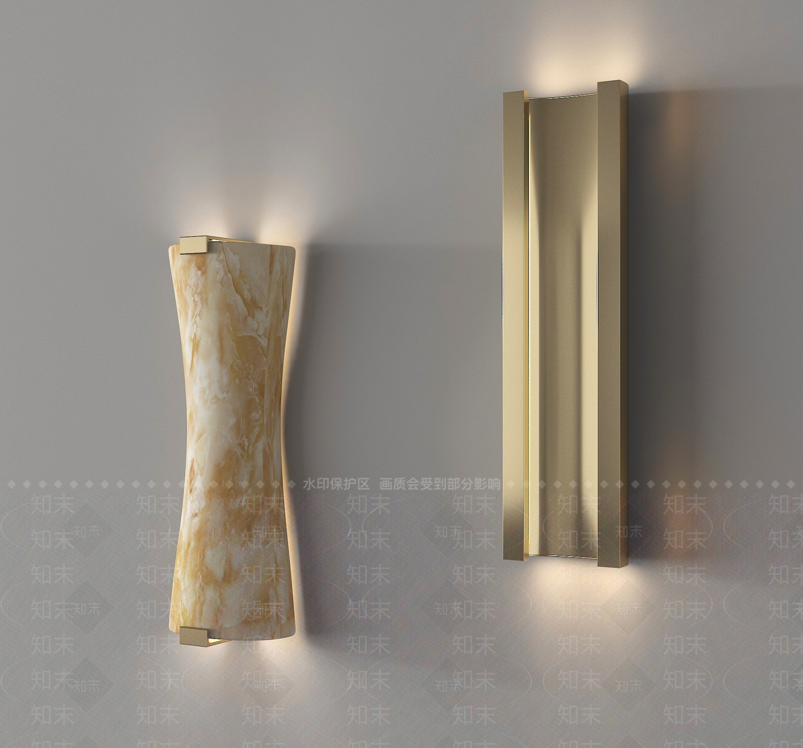复古壁灯3D模型下载【ID:1198270143】