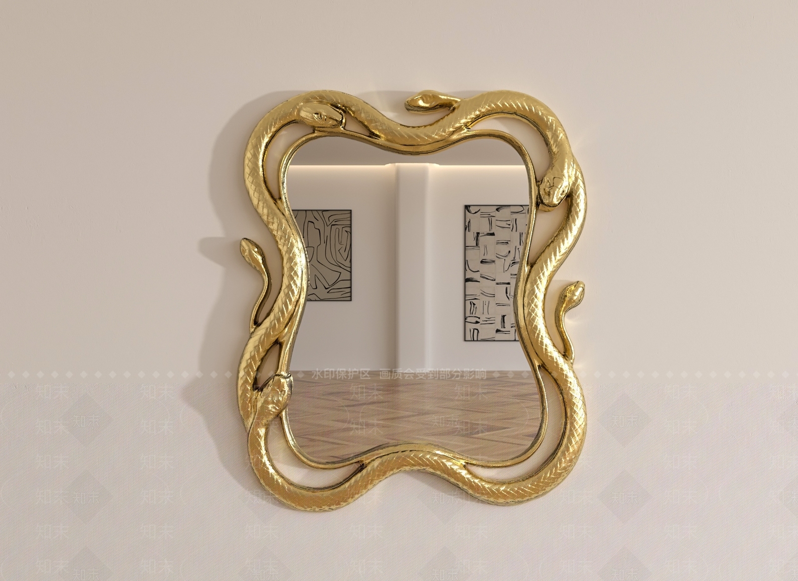 现代镜子3D模型下载【ID:1198271186】