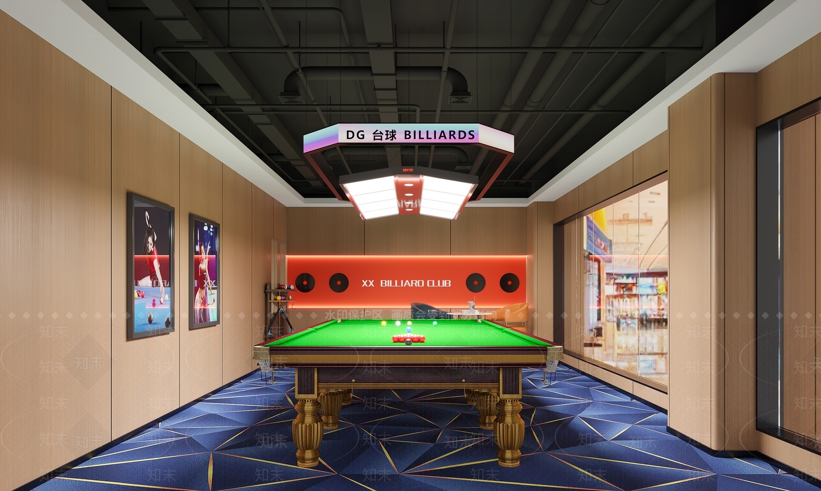 现代其他娱乐空间3D模型下载【ID:1198272568】