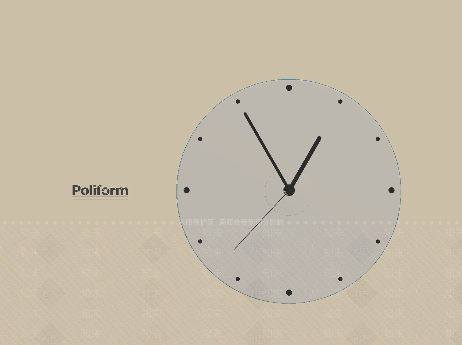 现代钟表SU模型下载【ID:1198274665】