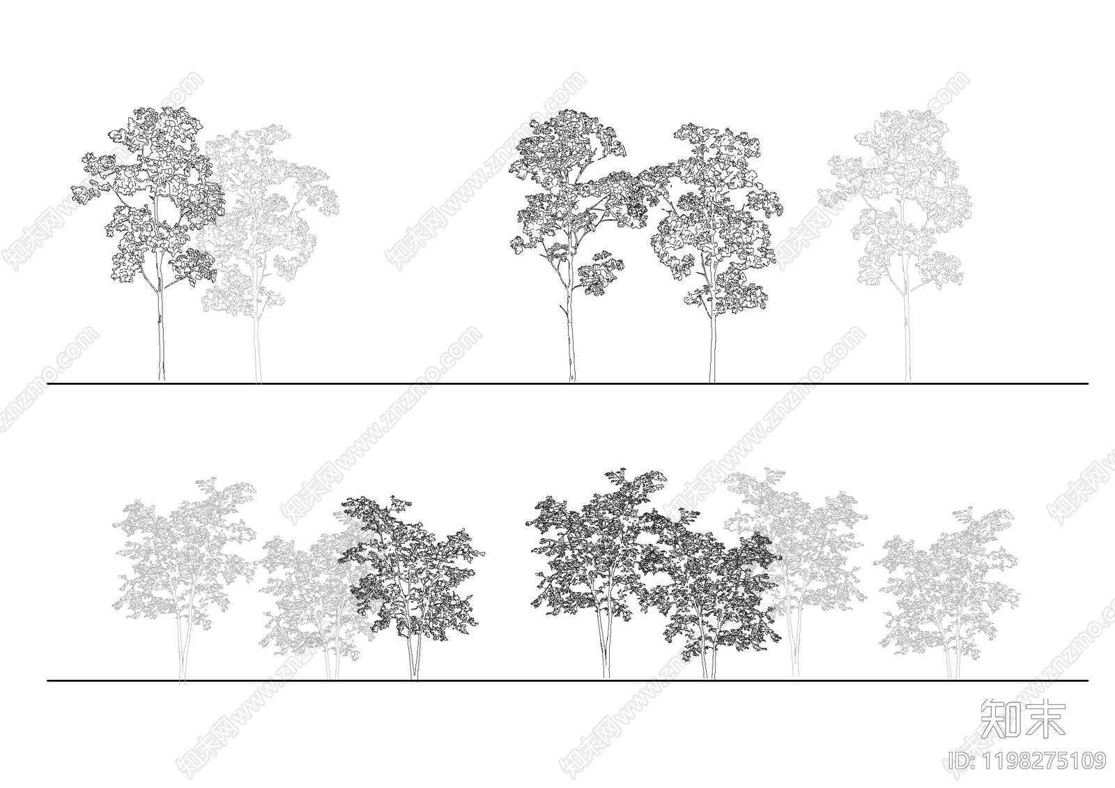 现代侘寂综合景观施工图下载【ID:1198275109】