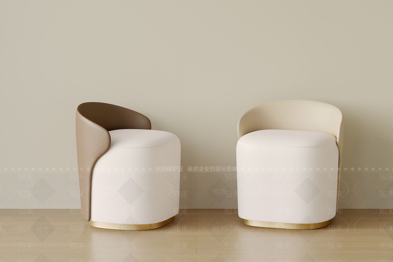 现代沙发凳3D模型下载【ID:1198276972】