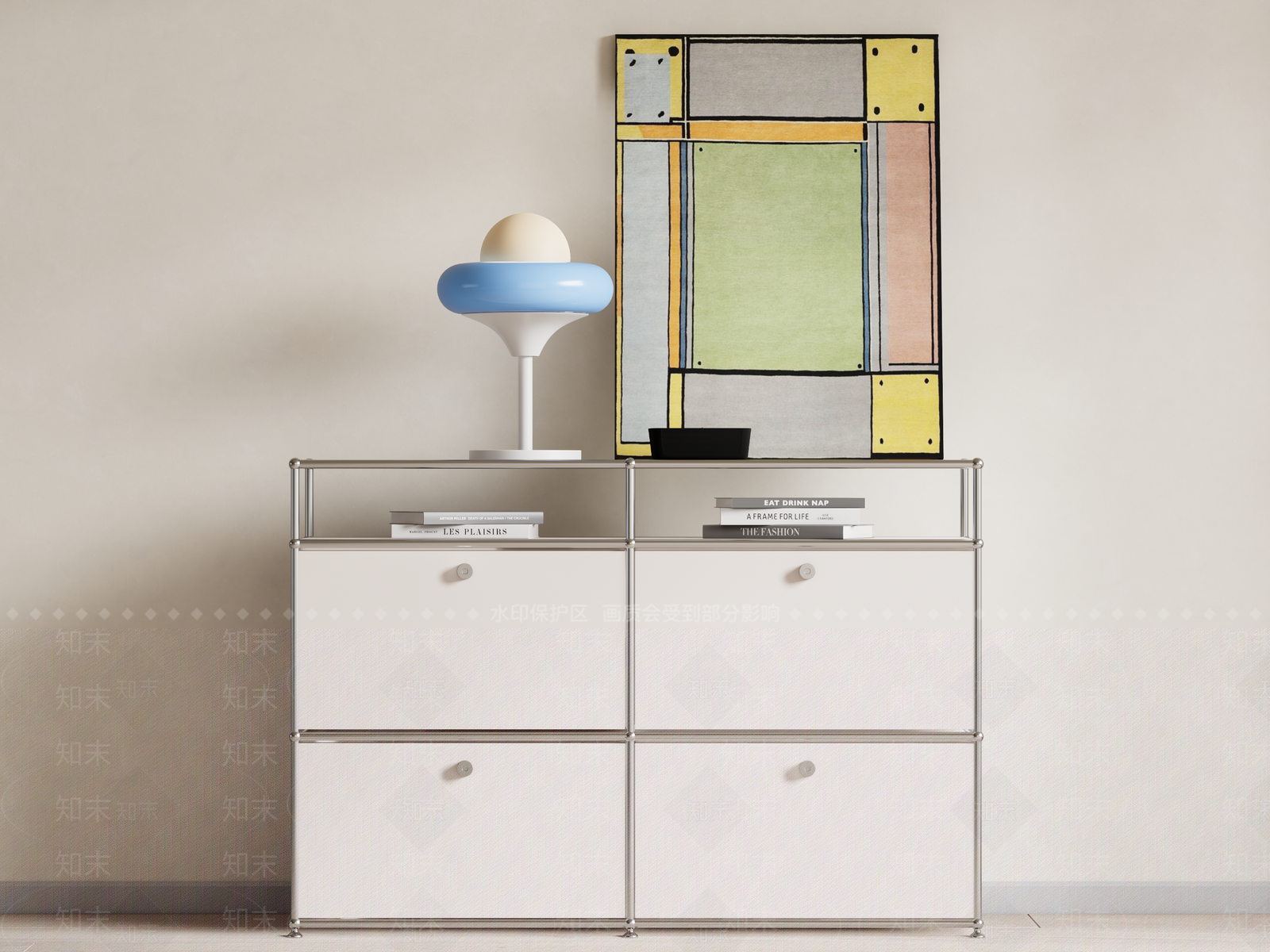 现代储物柜SU模型下载【ID:1198277670】