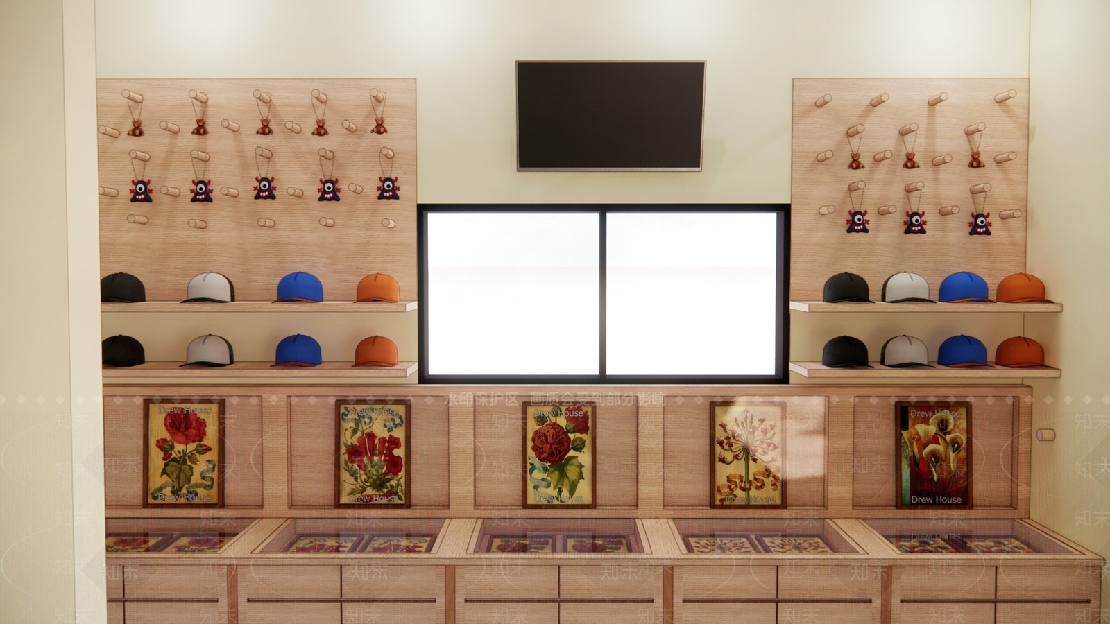 现代美式服装店SU模型下载【ID:1198716796】