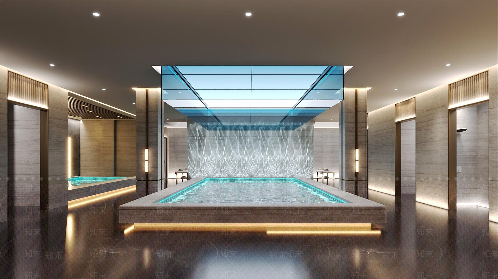 现代游泳馆3D模型下载【ID:1198280711】
