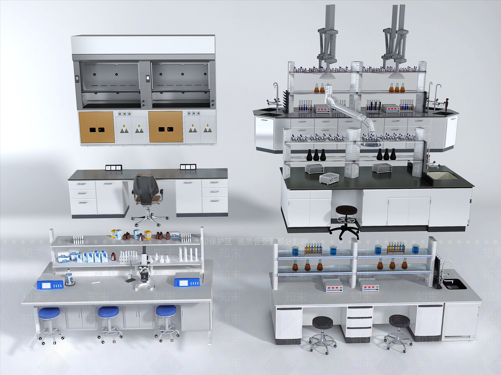 现代实验室3D模型下载【ID:1198280657】