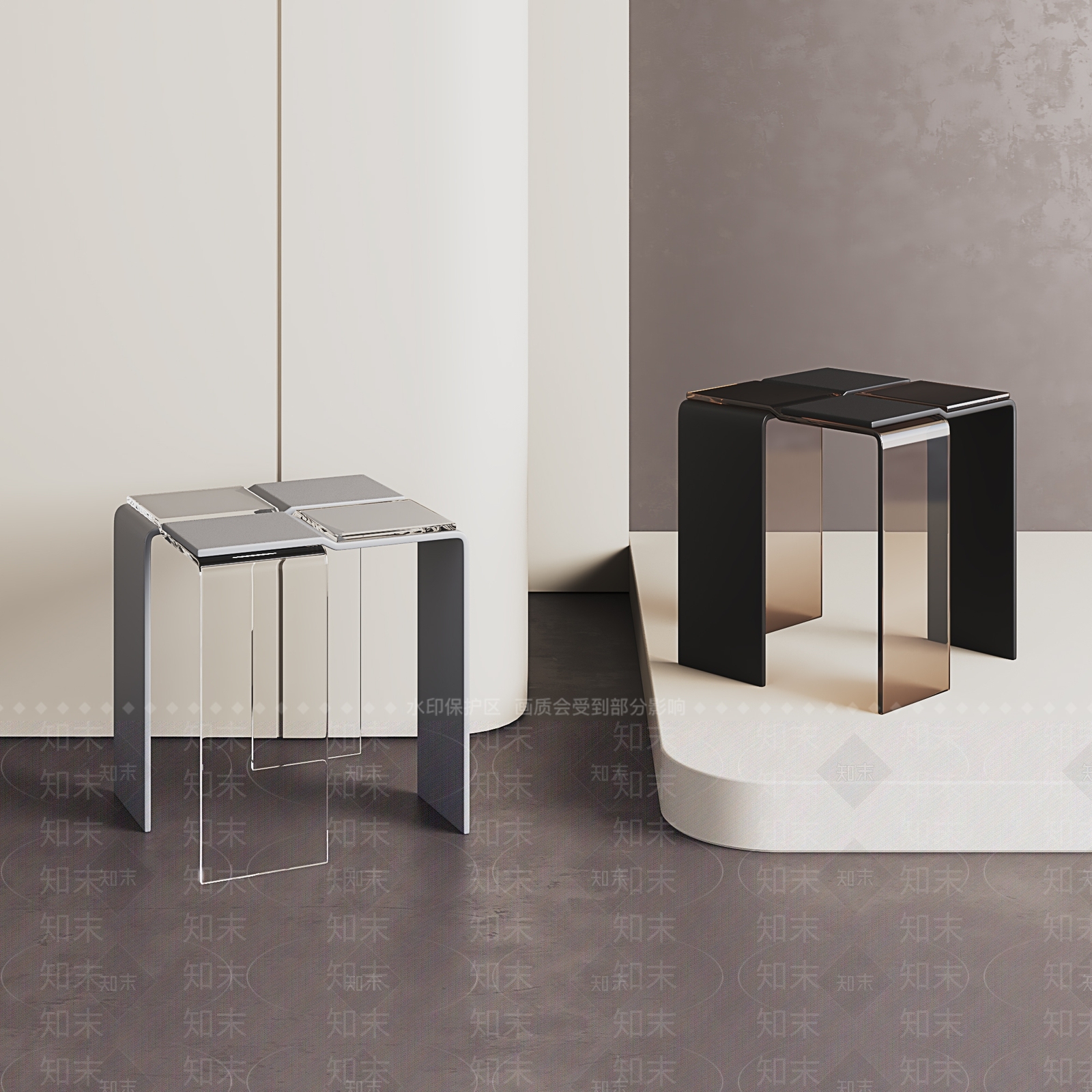 现代极简其他凳子3D模型下载【ID:1198281103】