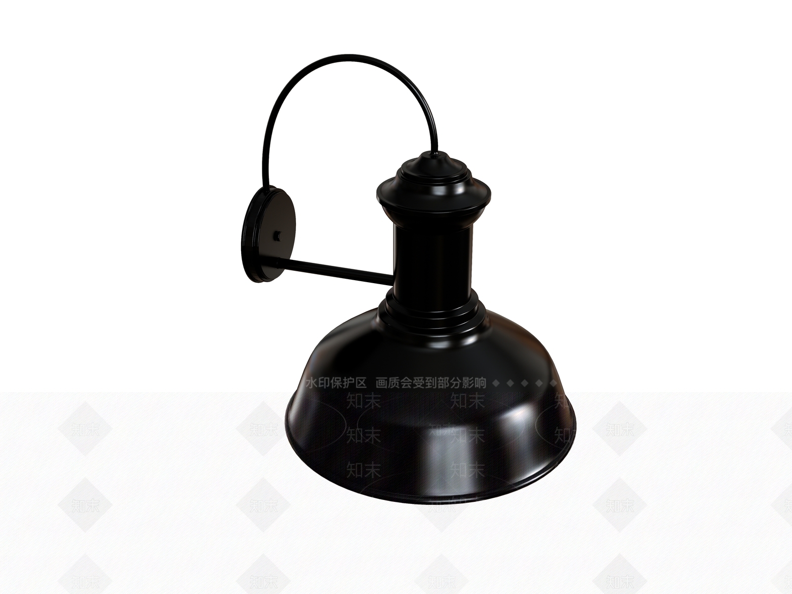 工业壁灯SU模型下载【ID:1198283353】