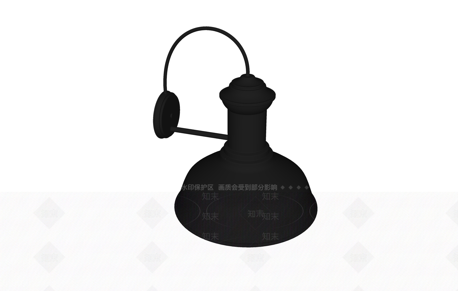 工业壁灯SU模型下载【ID:1198283353】