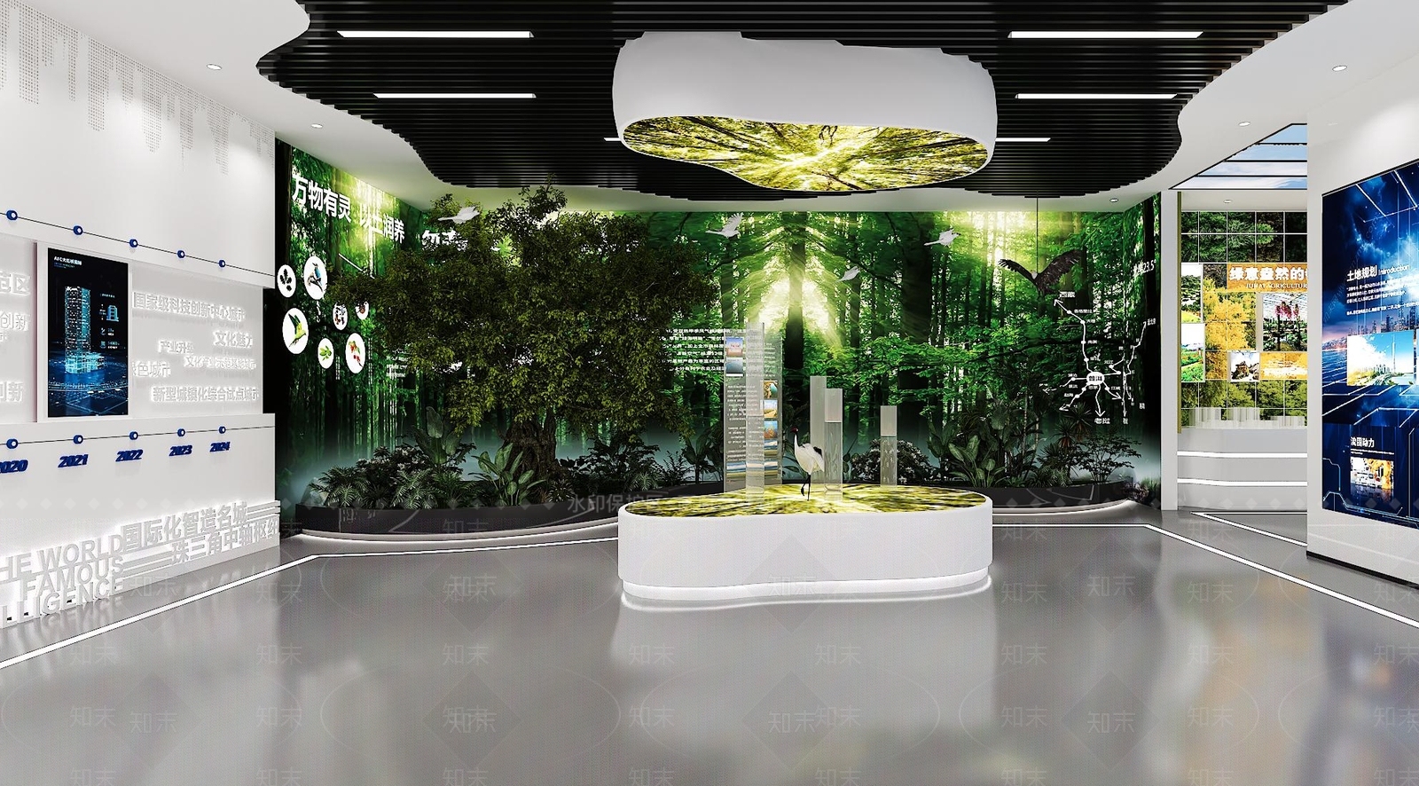 现代科技展厅3D模型下载【ID:1198293265】
