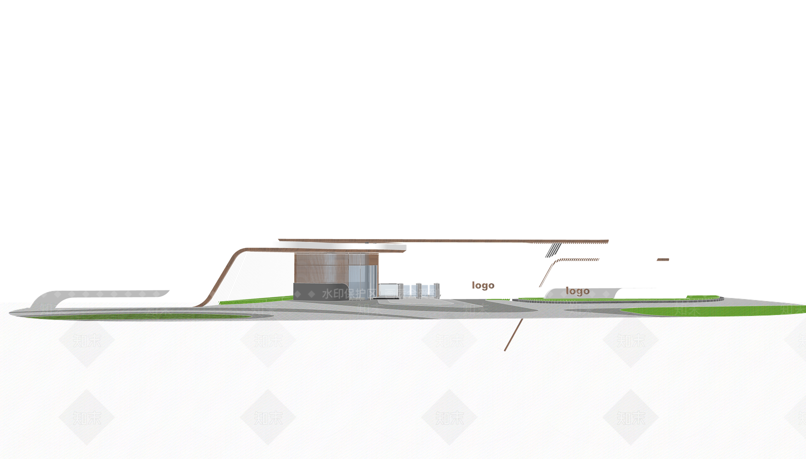 现代门卫室SU模型下载【ID:1198293407】