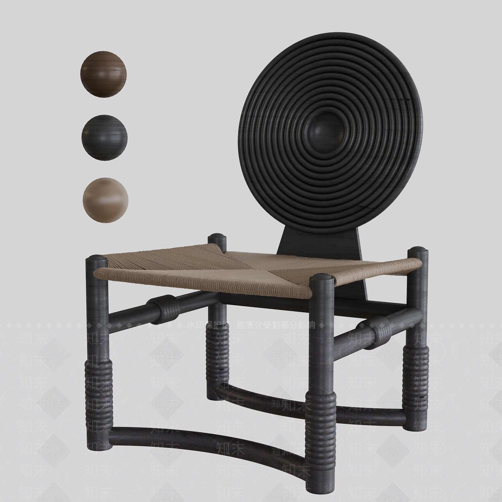 法式中古休闲椅3D模型下载【ID:1198295173】