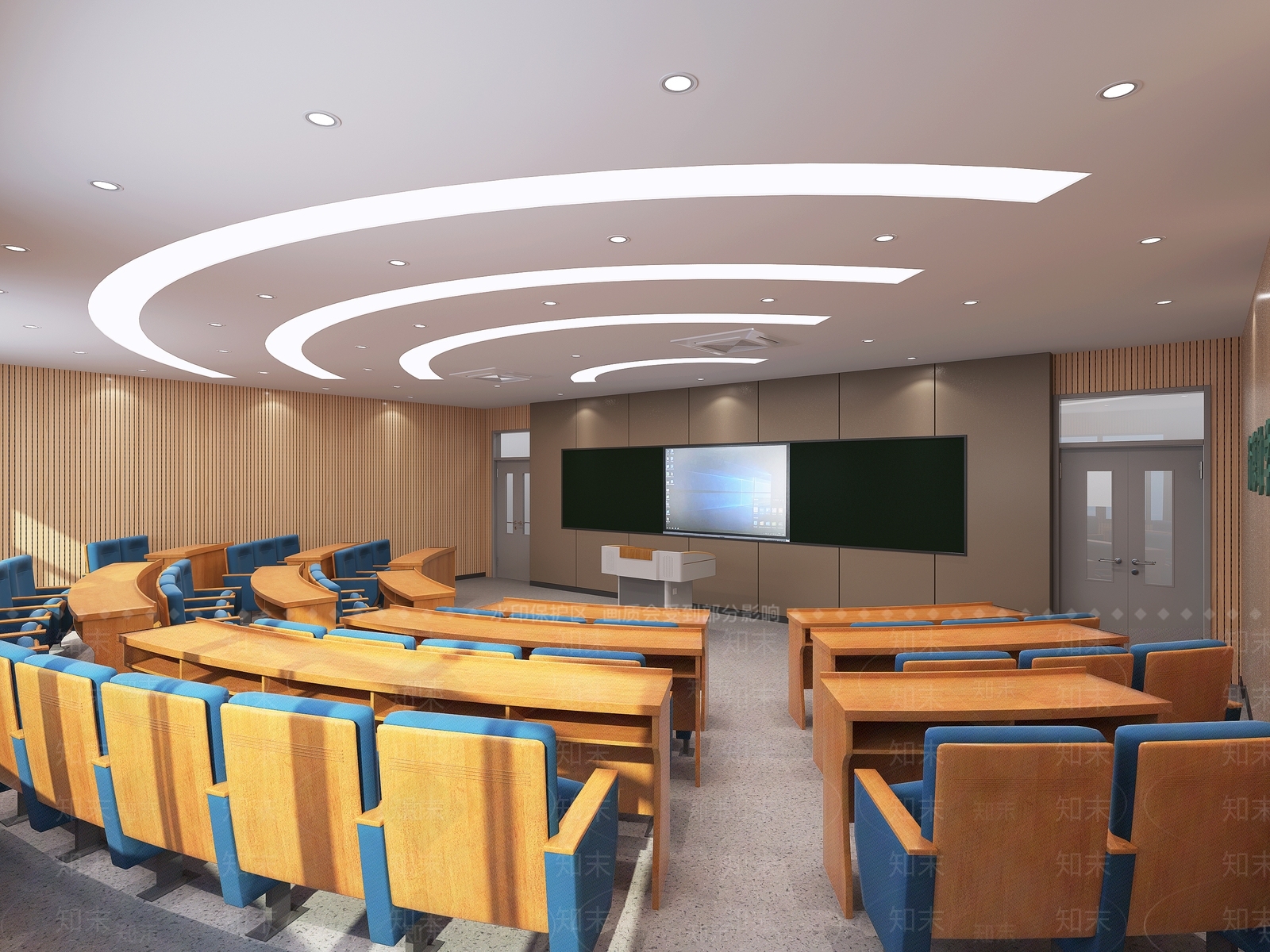 现代教室3D模型下载【ID:1198295438】