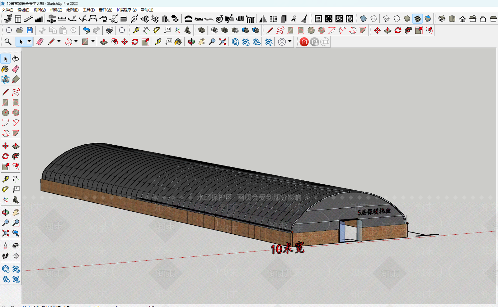 现代风格建筑SU模型下载【ID:1198295971】