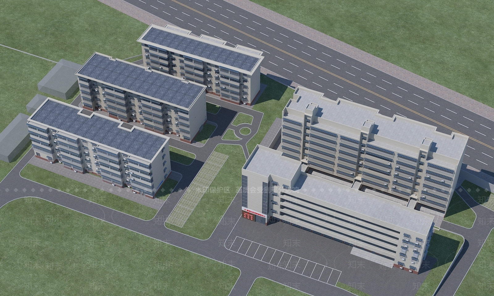 现代多层住宅楼3D模型下载【ID:1198296749】