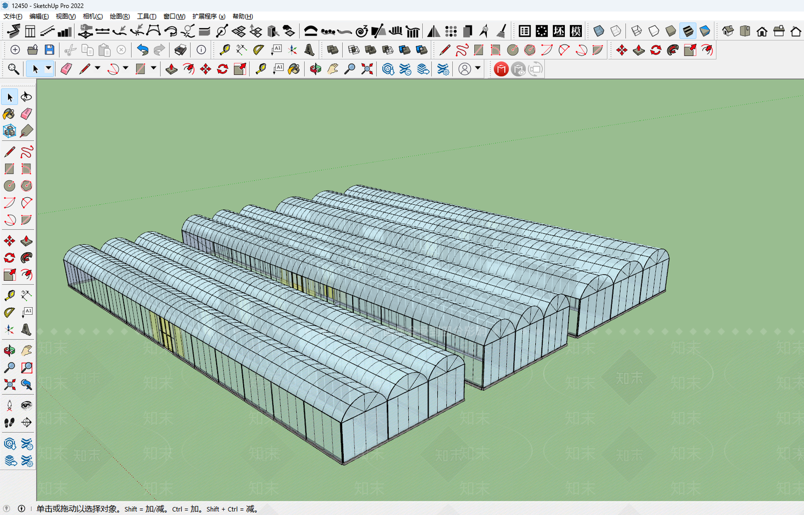 现代风格建筑SU模型下载【ID:1198300499】