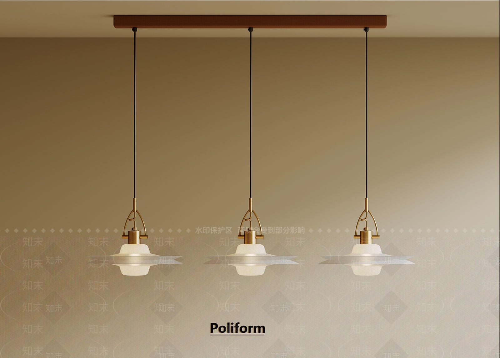 现代奶油吊灯SU模型下载【ID:1198300787】