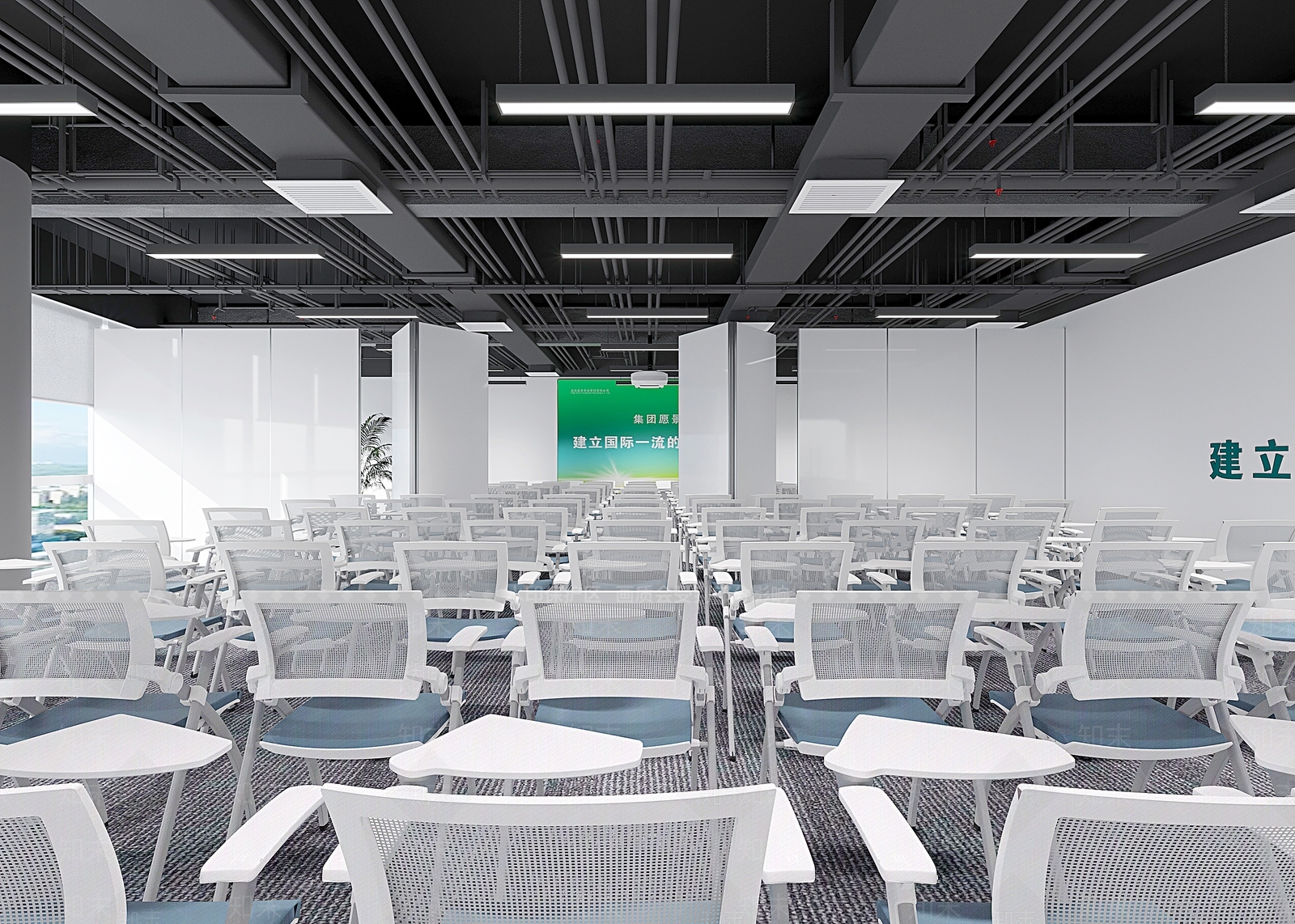 现代会议室3D模型下载【ID:1198303735】