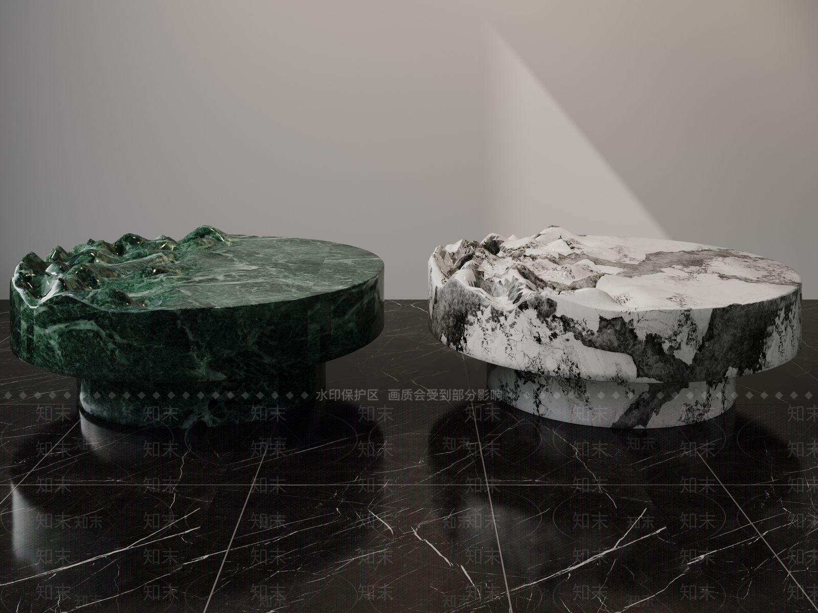 现代轻奢茶几3D模型下载【ID:1198308191】