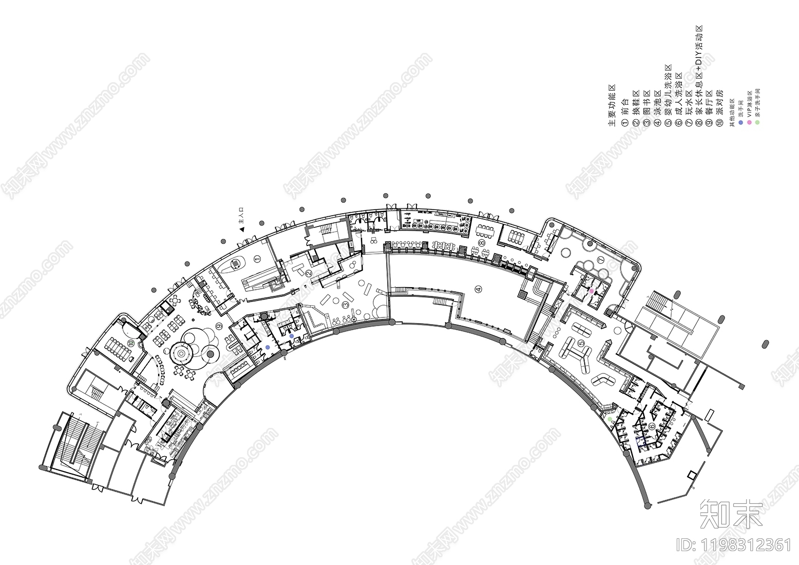 现代儿童乐园cad施工图下载【ID:1198312361】