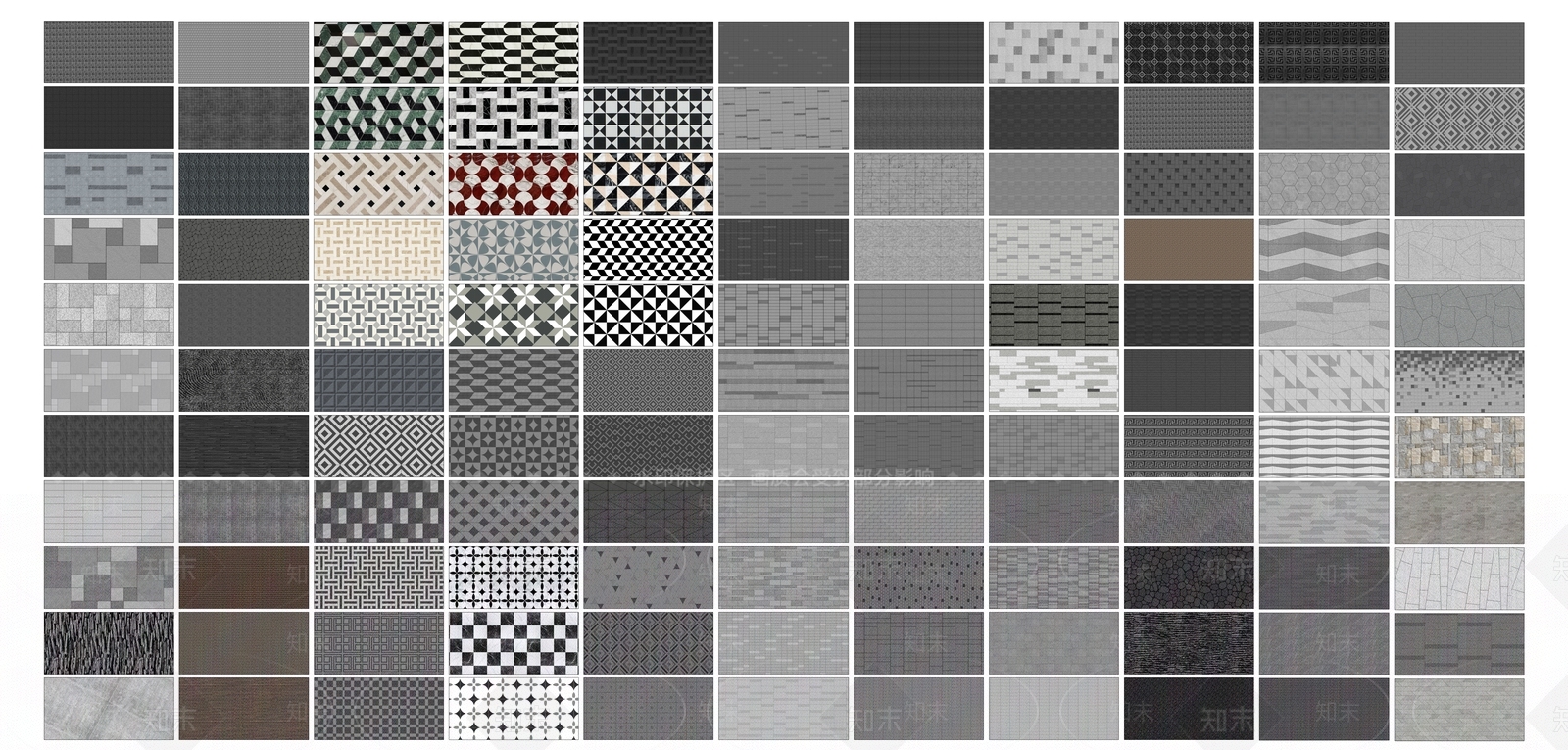 现代人行道路SU模型下载【ID:1198314747】