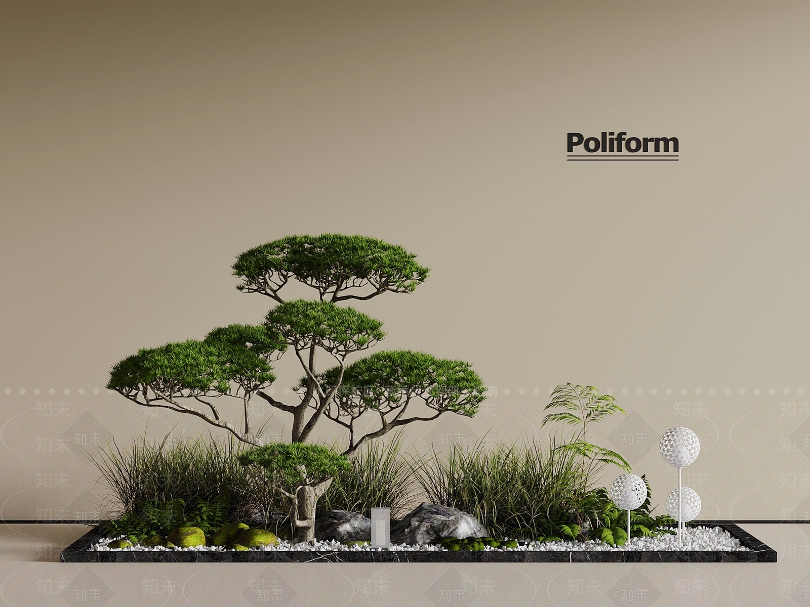 现代其他景观小品3D模型下载【ID:1198312723】