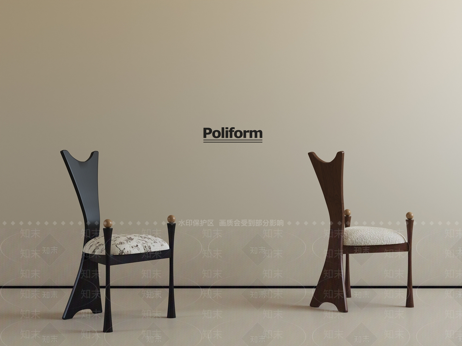 法式中古餐椅3D模型下载【ID:1198315753】