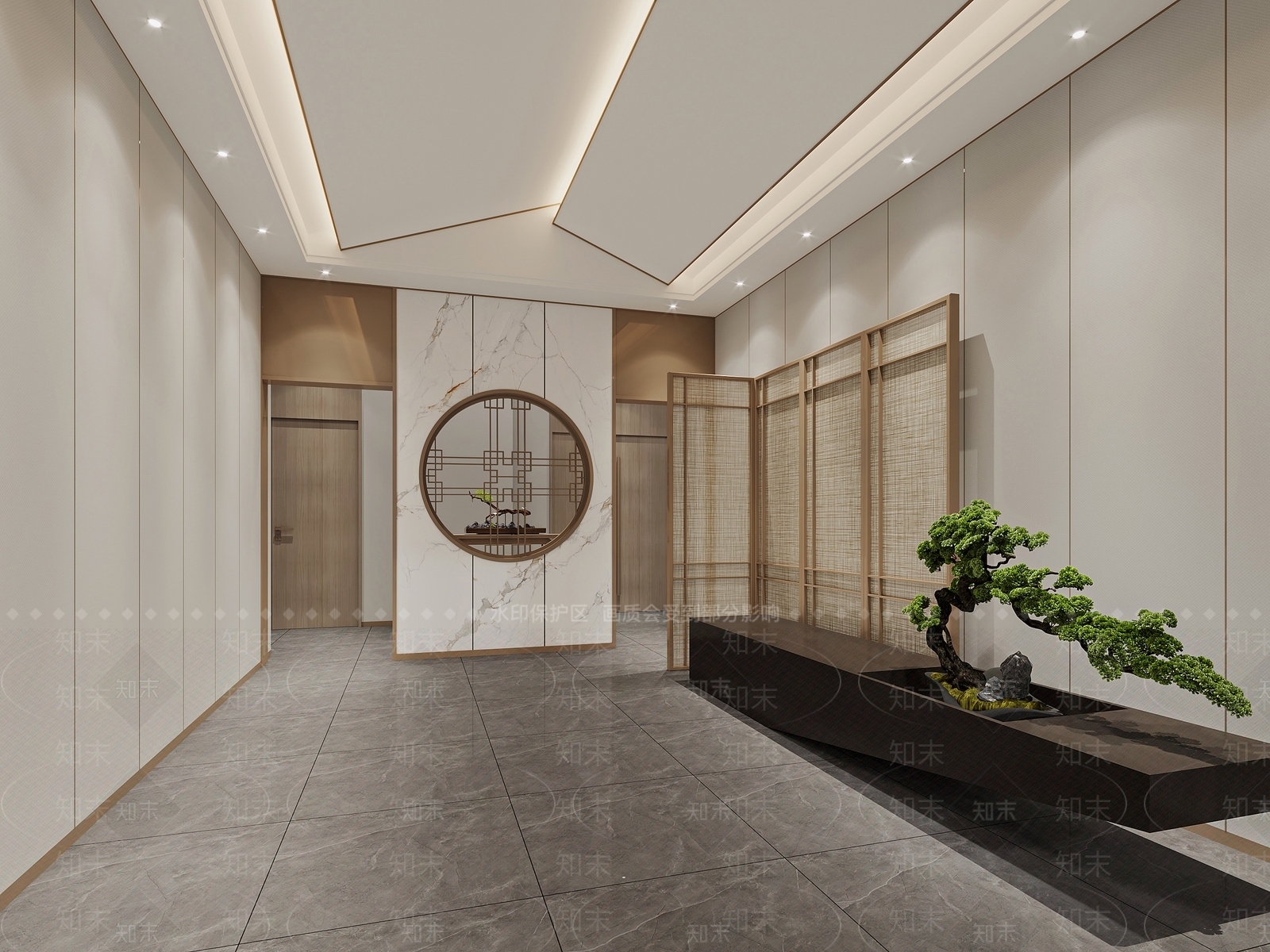 新中式包厢3D模型下载【ID:1198313610】