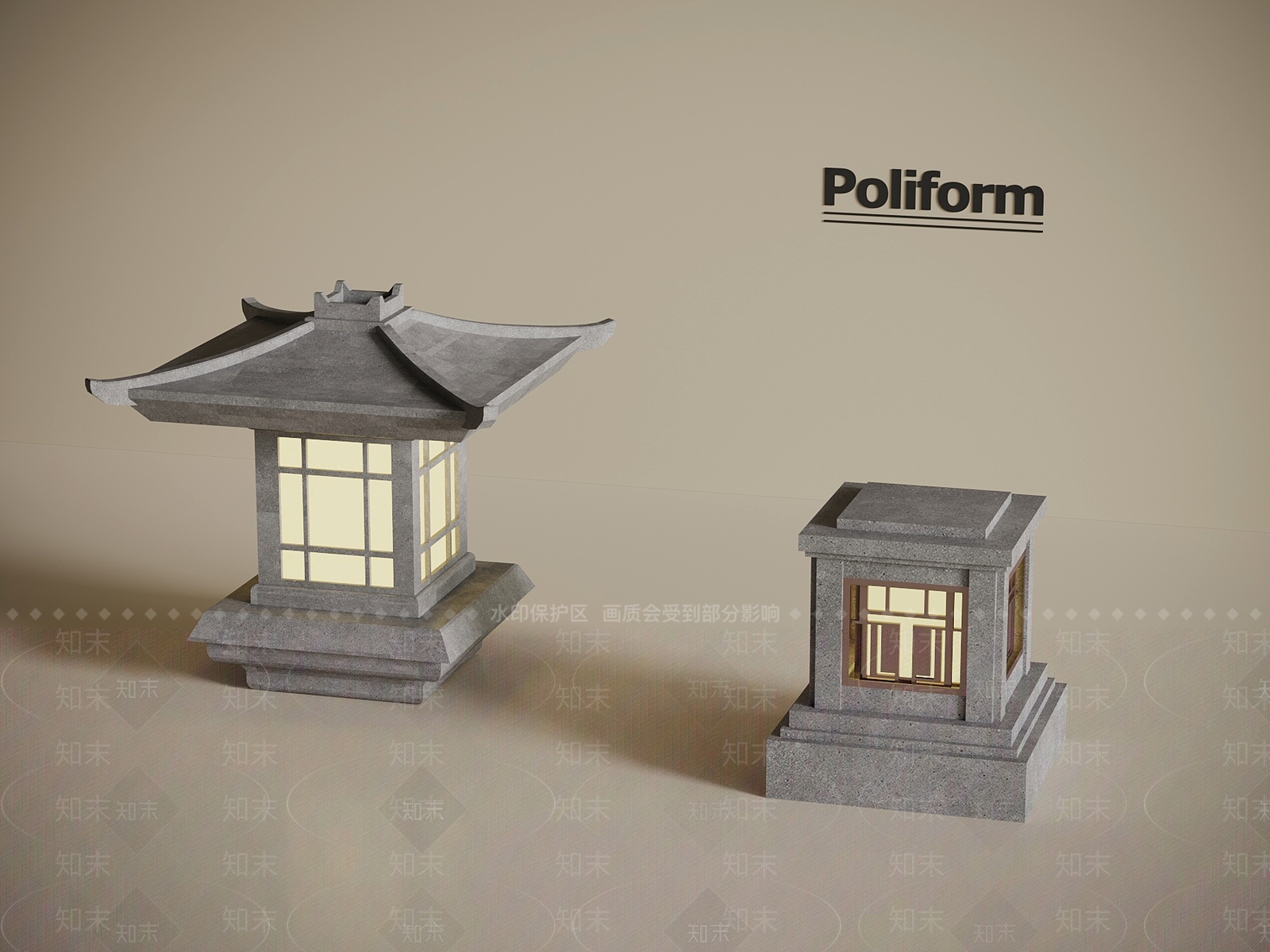 新中式草坪灯SU模型下载【ID:1198318227】