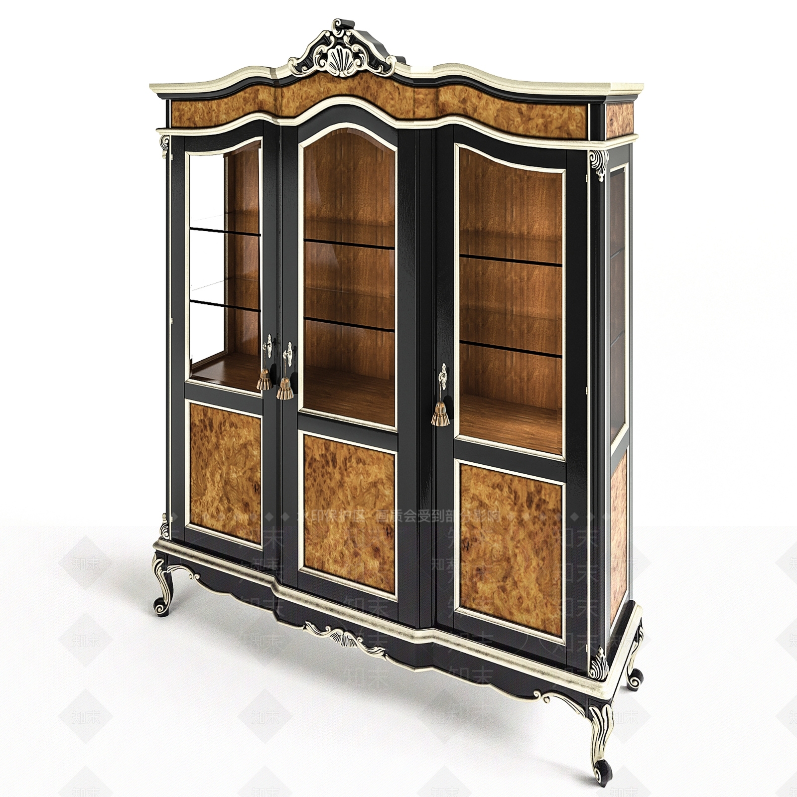 欧式酒柜SU模型下载【ID:1198325479】