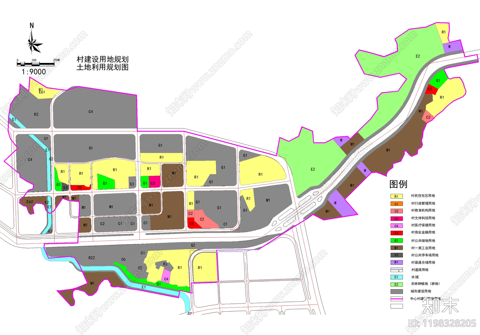 乡村规划cad施工图下载【ID:1198328205】
