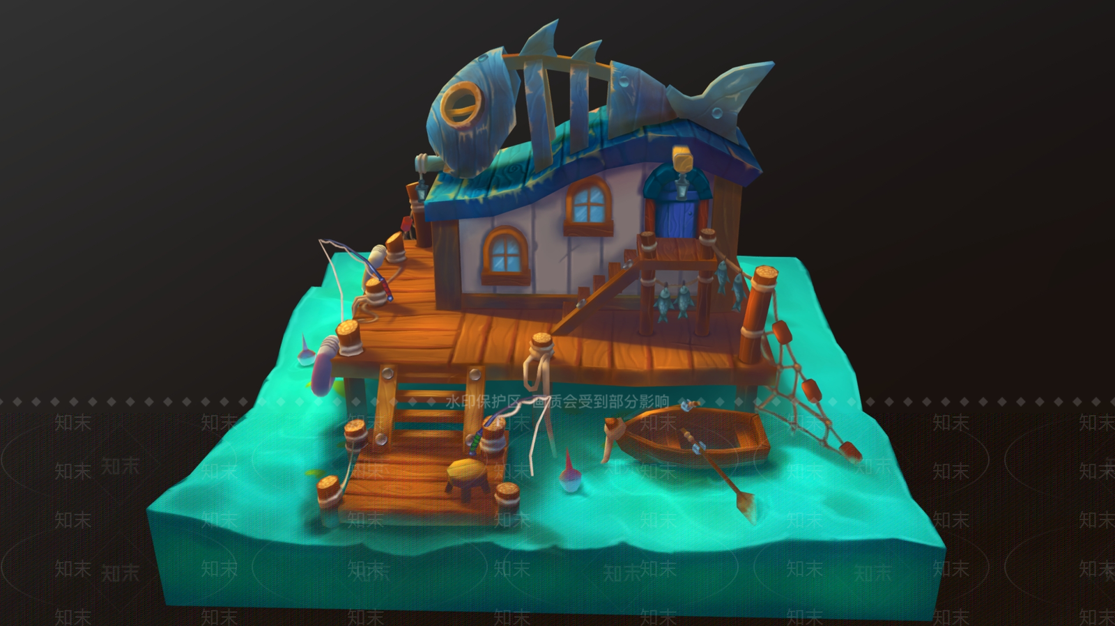 现代艺术风格建筑3D模型下载【ID:1198337572】