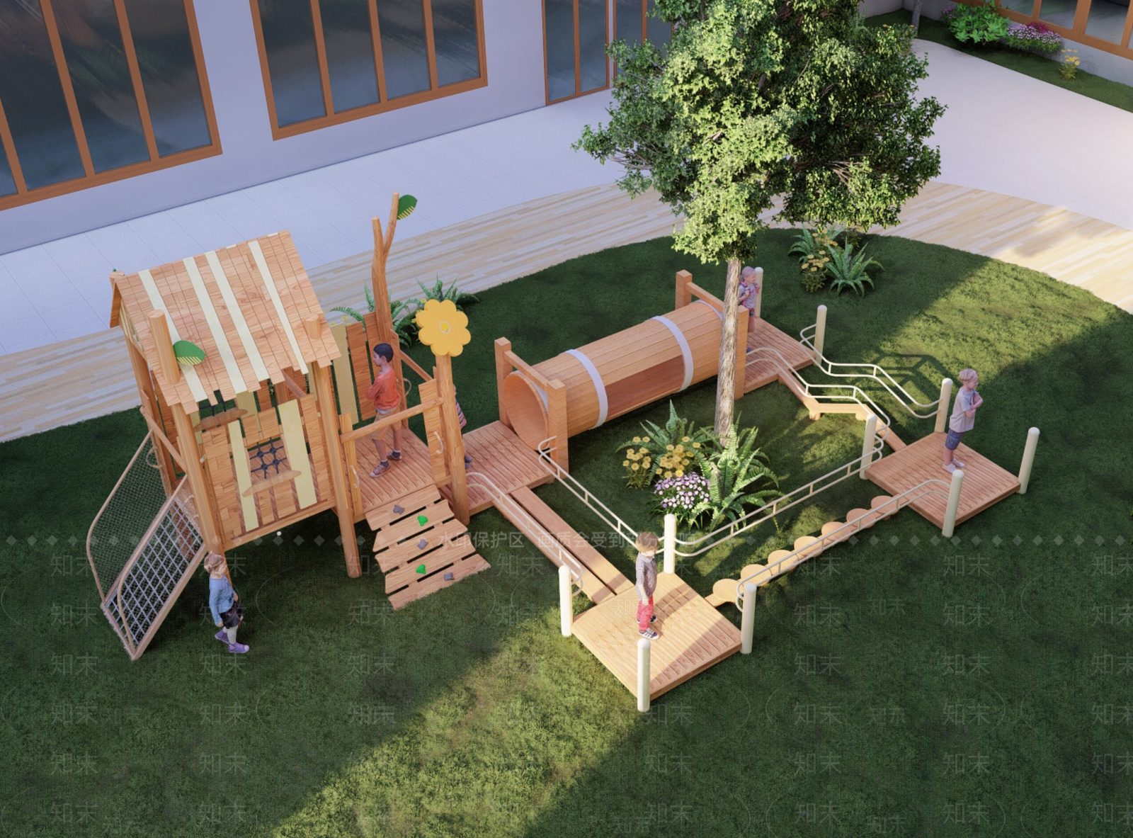 游乐设施SU模型下载【ID:1198338631】