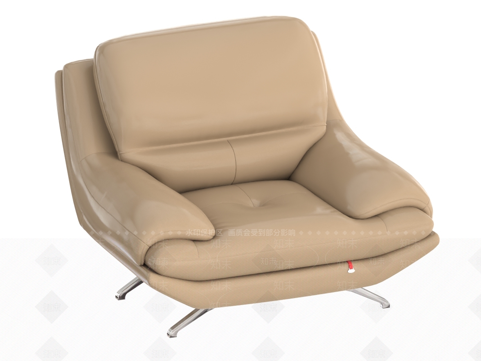 现代单人沙发3D模型下载【ID:1198338568】