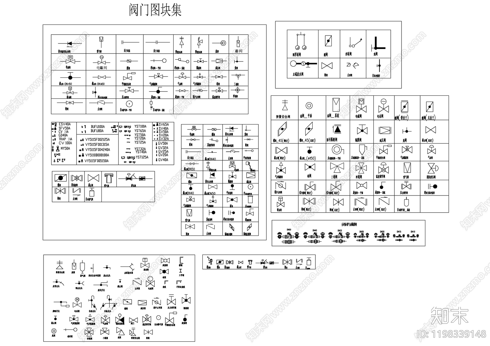 现代图例施工图下载【ID:1198339148】